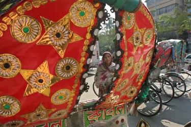 Rickshaw Decoration in Bangladesh